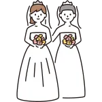 Same Sex Marriage Female SVG Icon